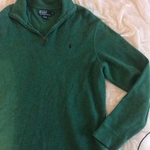 Polo Ralph Lauren Men's Half Zip French Rib Cotton Sweater